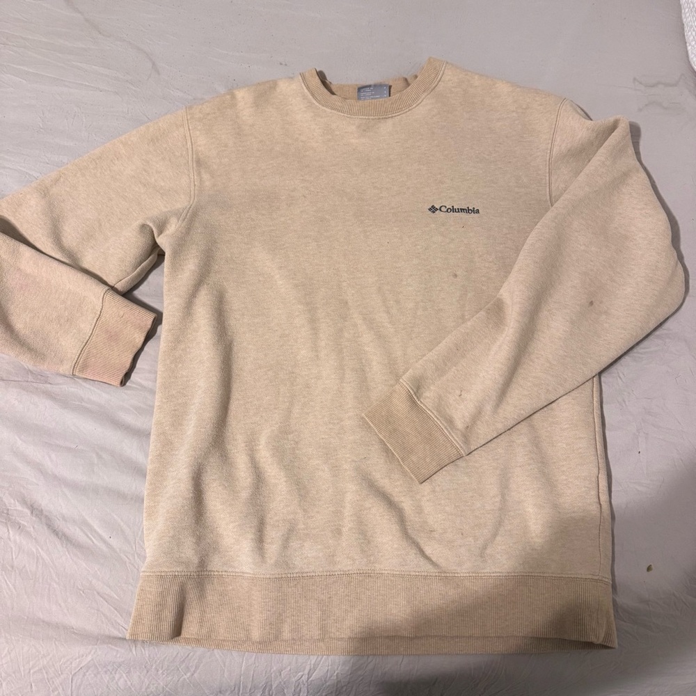 Columbia Men's Tan Crewneck Sweater